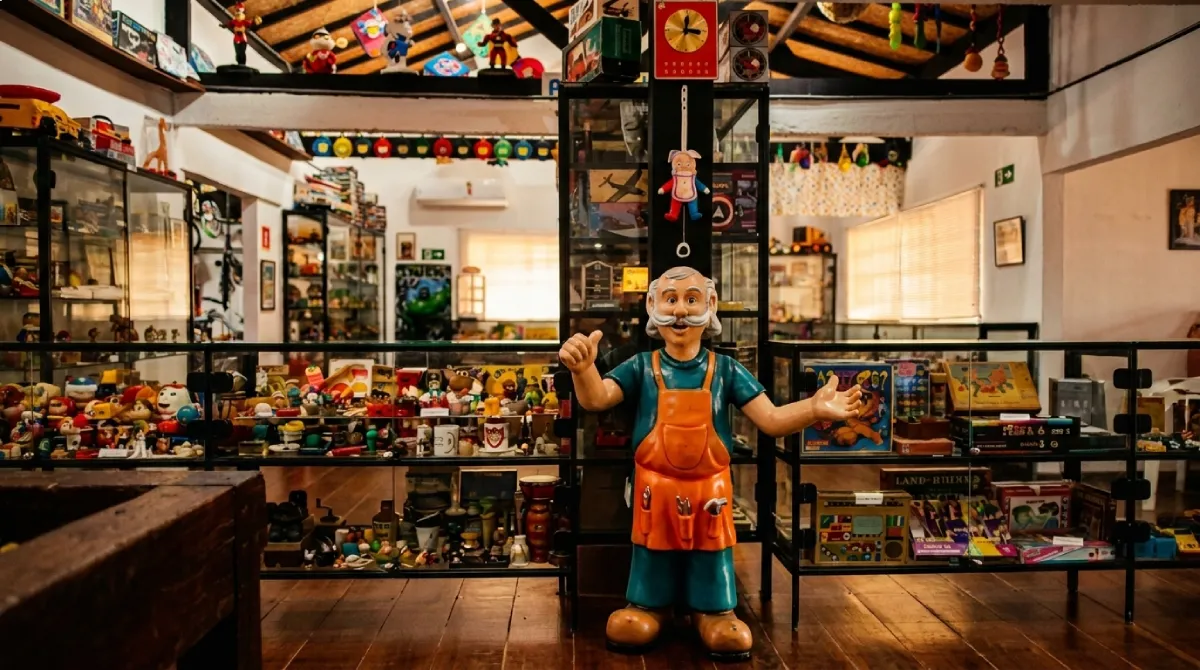 Acervo de brinquedos antigos do Museu Lelumuseo em Penedo
